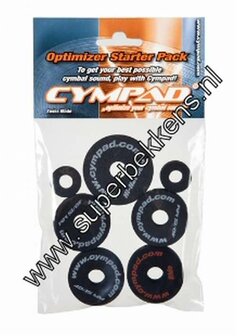 Cympad Optimizer Starter Pack Bekkenviltjes zonder dempend effect, zwart  (7 viltjes)