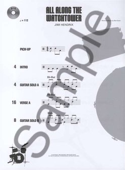 Drum Along - 10 Hard Rock Classics (Book/MP3 CD) - Boek met play along CD voor drums inclusief zang