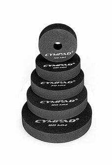 Cympad Moderator 50mm, geluiddempende bekkenviltjes, zwart 50x15mm (2 stuks)