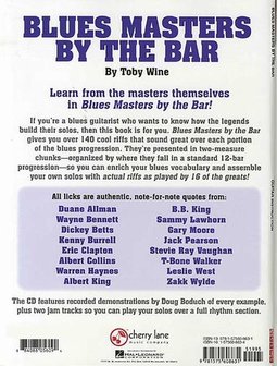 Toby Wine: Blues Masters By The Bar (Book/CD)
