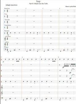 Imp, voor melodische slagwerkgroep (Partituur + Partijen)