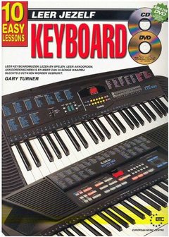 Leer Jezelf Keyboard, 10 eenvoudige lessen (Boek/Online Audio en Video)