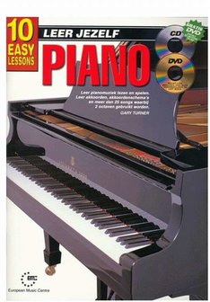 Leer Jezelf Piano, 10 eenvoudige lessen (Boek/Online Audio en Video)