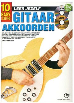 Leer Jezelf Gitaar Akkoorden, 10 eenvoudige lessen (Boek/CD/DVD)