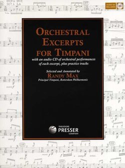 Randy Max: Orchestral Excerpts For Timpani (Book/CD)