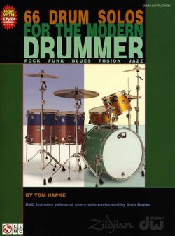 Tom Hapke: 66 Drumsolos For The Modern Drummer (Book/DVD)