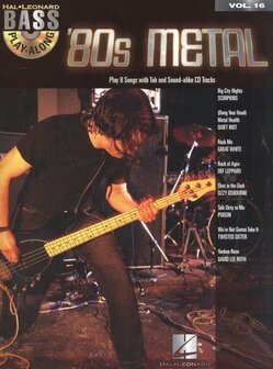 Bass Play-Along Volume 16: 80s Metal (Book/CD)