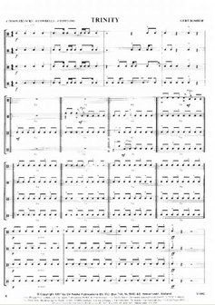 Trinity - Percussion Series, Gert Bomhof (Partituur + Partijen)