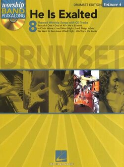 Worship Band Play-Along Volume 4: He Is Exalted - Drums Edition (Book/CD)