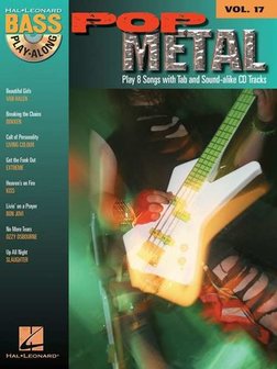 Bass Play-Along Volume 17: Pop Metal (Book/CD)