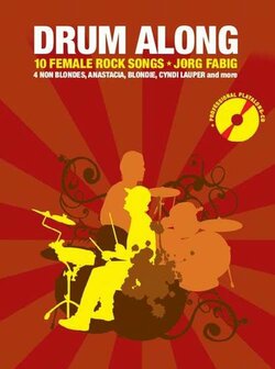 Drum Along - 10 Female Rock Songs (Book/CD) - Boek met play along CD voor drums inclusief zang