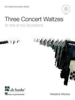 Three Concert Waltzes voor 1 of 2 Accordeons (Boek/CD)