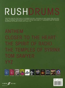 Rush: Authentic Playalong (Drums) (Book/CD)
