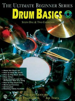 The Ultimate Beginner Series: Drum Basics Steps One &amp; Two Combined (Book/CD)