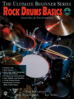 The Ultimate Beginner Series Mega Pack: Rock Drums Basics Steps One &amp; Two Combined (Book/CD/DVD)