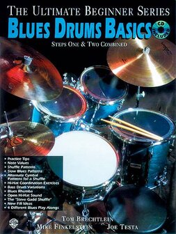 The Ultimate Beginner Series Mega Pack: Blues Drums Basics Steps One &amp; Two Combined (Book/CD/DVD)