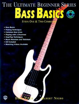 The Ultimate Beginner Series: Bass Basics Steps One &amp; Two Combined (Book/CD)