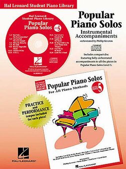 CD bij  Popular Piano Solos Level 5 / Deel 5, Hal Leonard Pianomethode (CD)
