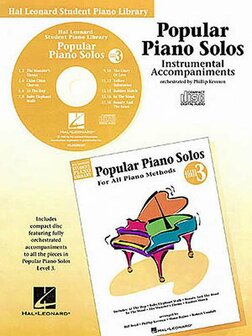 CD bij  Popular Piano Solos Level 3 / Deel 3, Hal Leonard Pianomethode (CD)