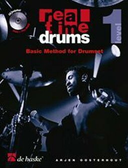 Real Time Drums 1 - Basic Method For Drumset (Level 1) English(Book/CD)