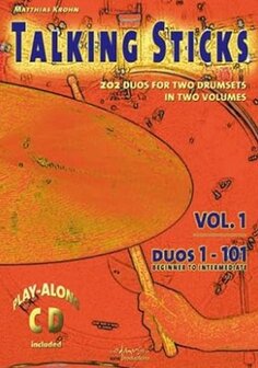 Talking Sticks vol. 1 for 2 Drumsets (Book/CD)