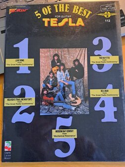 Tesla 5 of the Best - Guitar Tab Book