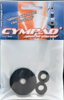 Cympad Optimizer Hi-Hat Clutch and Seat viltjes zonder dempend effect, zwart (3 viltjes)