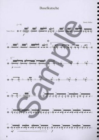 Denis Stilke: Snare Time - 2x5 Solos For Snare Drum (Book)