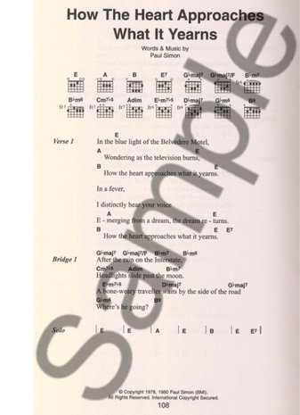 The Little Black Songbook: Paul Simon (Akkoorden Boek) (19x12cm)