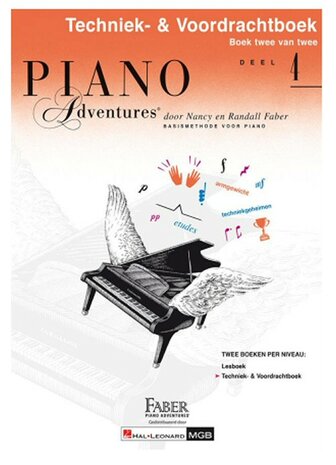 Piano Adventures: Techniek- & Voordrachtboek 4 (Boek)