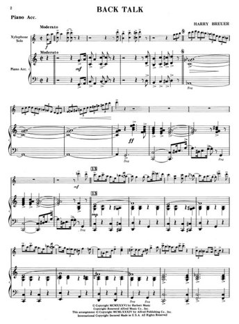 Harry Breuer's Mallet Solo Collection, voor xylofoon / marimba / vibrafoon of klokkenspel (Book)