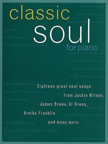 Classic Soul For Piano - Piano/Zang/Gitaar (Boek)