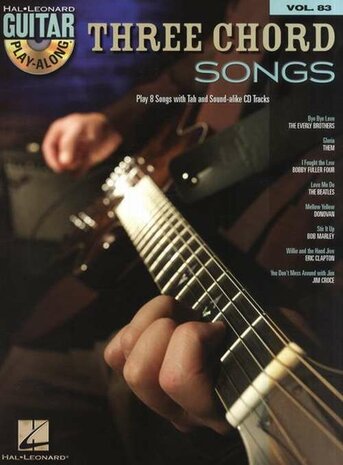 Guitar Play-Along Volume 83 - Three Chord Songs (Book/CD)