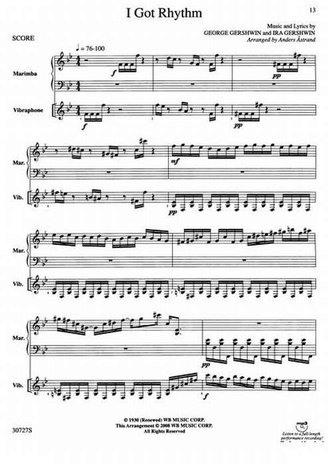 The Gershwin Mallet Collection - Marimba / Vibrafoon (Partituur + Partijen)