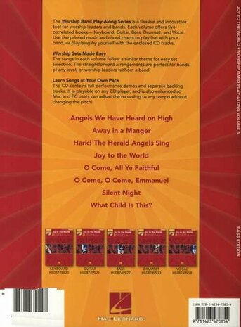 Worship Band Playalong Volume 5: Joy To The World - Bass Guitar Edition (Book/CD)