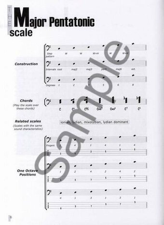 Max Palermo: Pentatonic Scales For Electric Bass (Book)