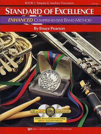 Standard Of Excellence: Enhanced Compr. Band Method Book 1 (Timpani/Auxiliary Percussion) (Book/2 CD