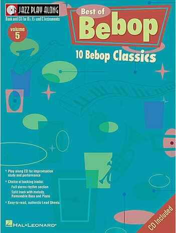 Jazz Play Along Volume 5: Best of Bebop (Book/CD)