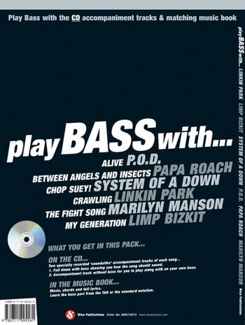 Play Bass With... Linkin Park, Limp Bizkit, System Of A Down, P.O.D., Papa Roach (Book/CD)