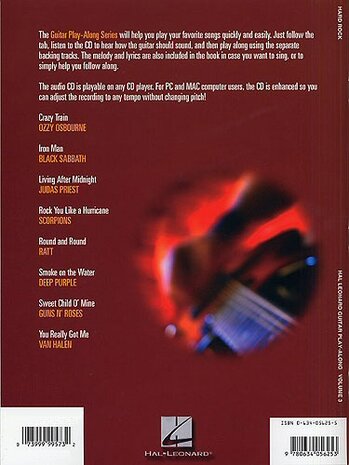 Guitar Play-Along Volume 3 - Hardrock (Book/CD)