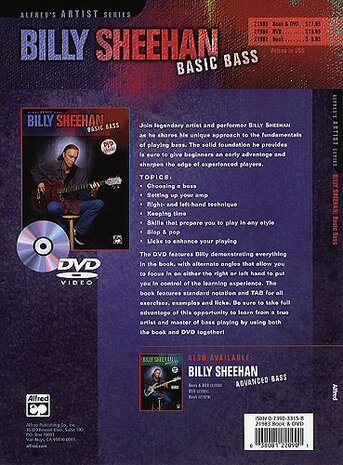 Billy Sheehan, Basic Bass (Book/DVD)