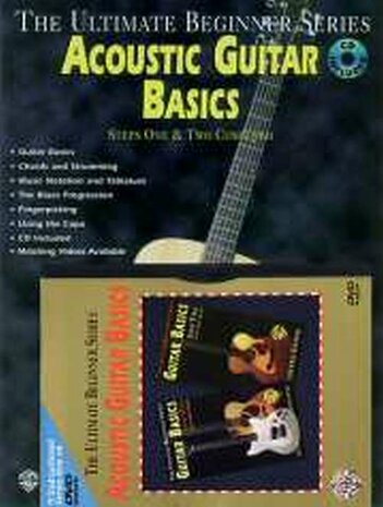 The Ultimate Beginner Series Mega Pack: Acoustic Guitar Basics Steps One&Two Combined (Book/CD/DVD)
