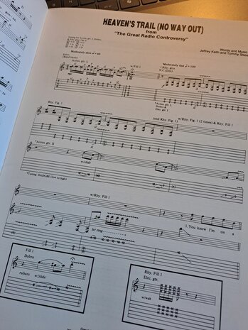 Tesla 5 of the Best - Guitar Tab Book