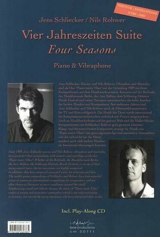 Jens Schliecker/Nils Rohwer: Four Seasons Suite - Vibraphone/Piano (Book/CD)