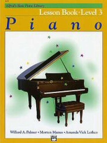 Alfred's Basic Piano Library - Lesboek Niveau 3 - Boek