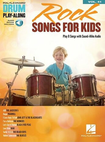 Drum Play-Along Volume 41: Rock Songs For Kids (Book/Online Audio)