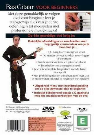 Basgitaar Voor Beginners (Boek/CD/DVD/Boekje)